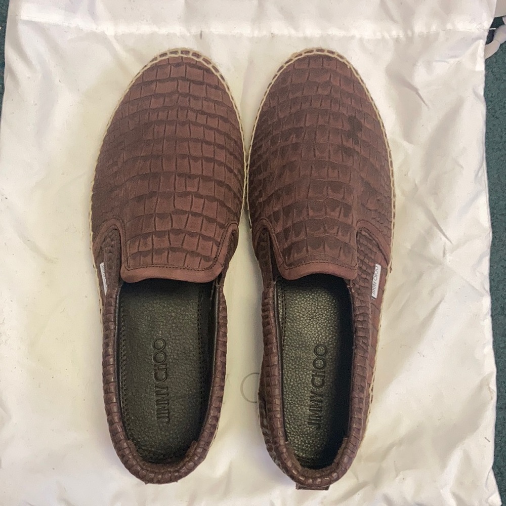 Jimmy Choo Espadrilles Loafers Brown Size EU 41